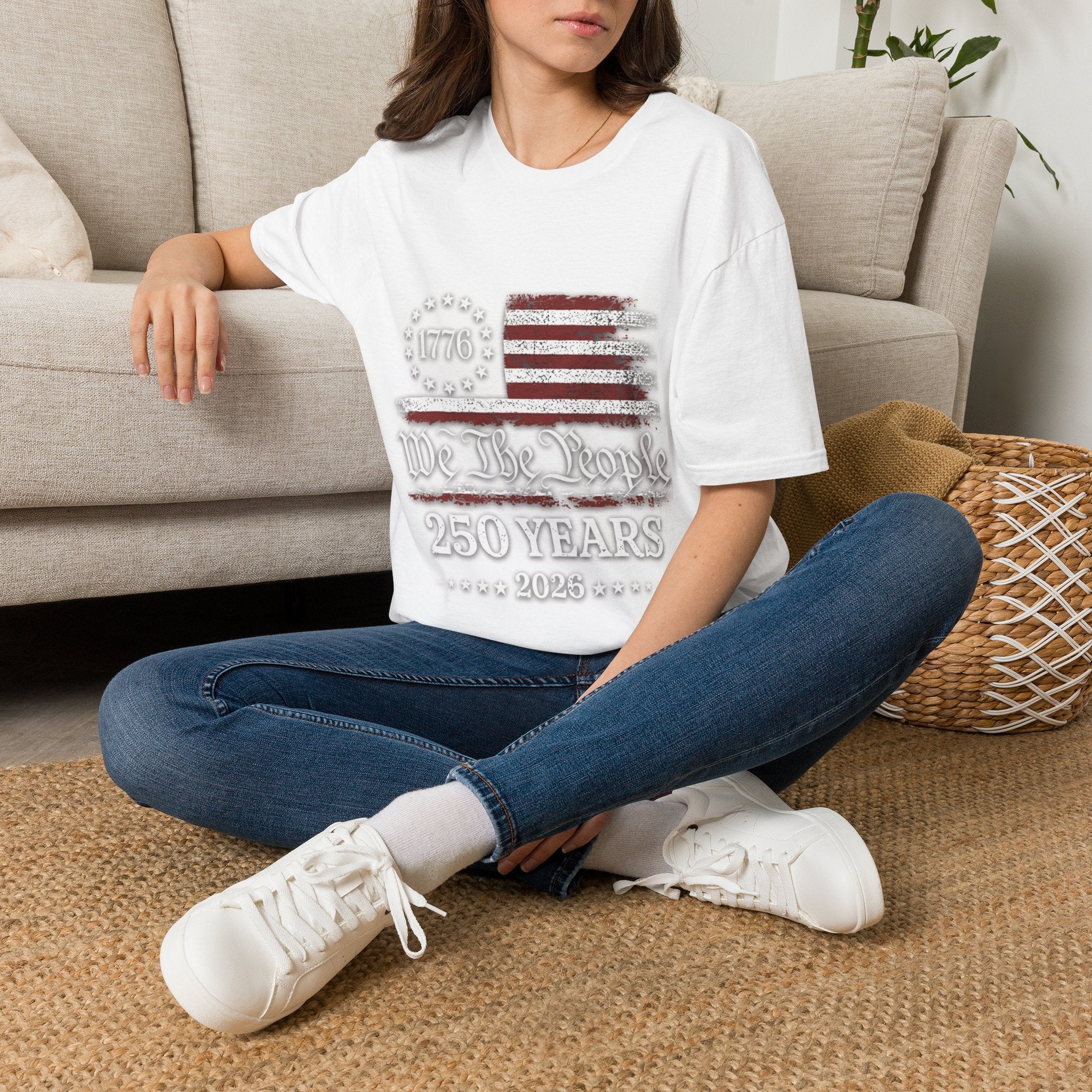 1776 American Flag T-Shirt — We the People 250 Years Patriotic Tee