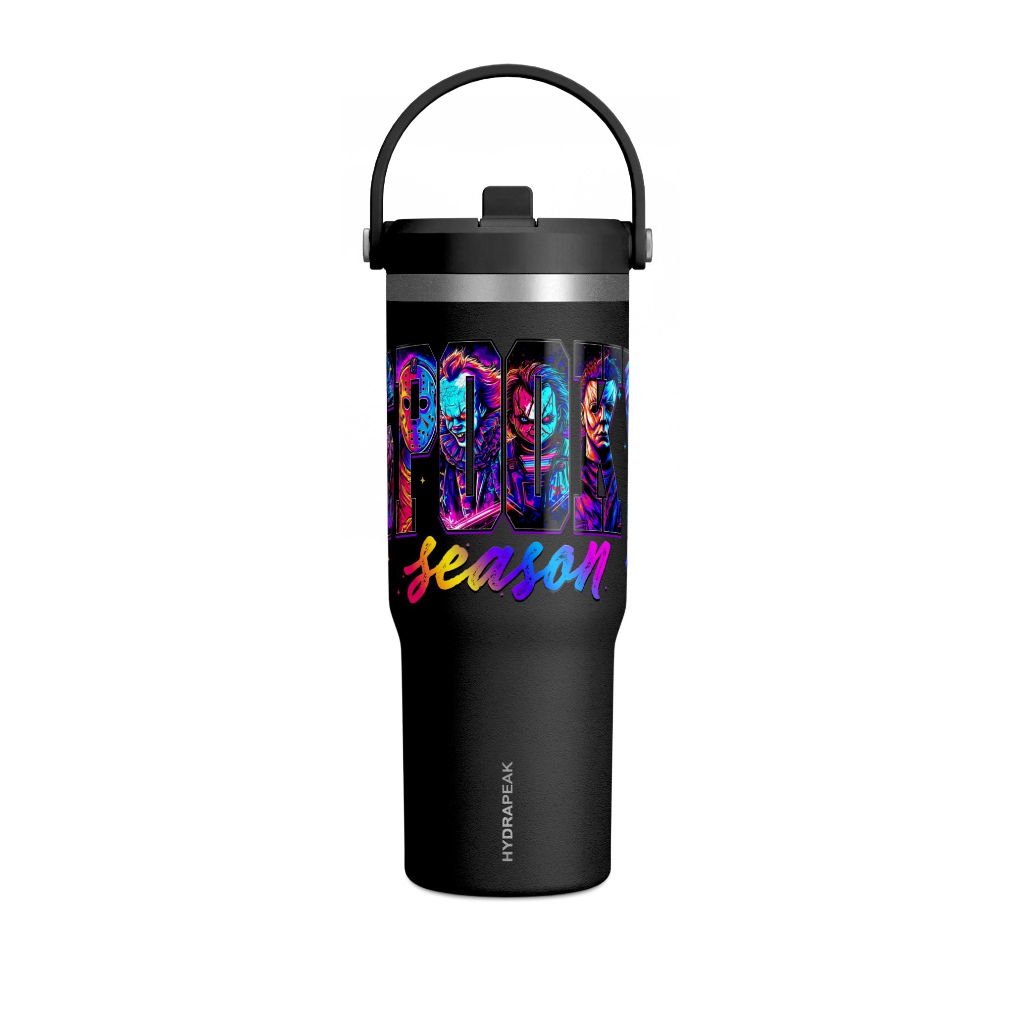 32oz Nomad Tumbler — 'Summer Season' Colorful Neon Graphic Travel Mug