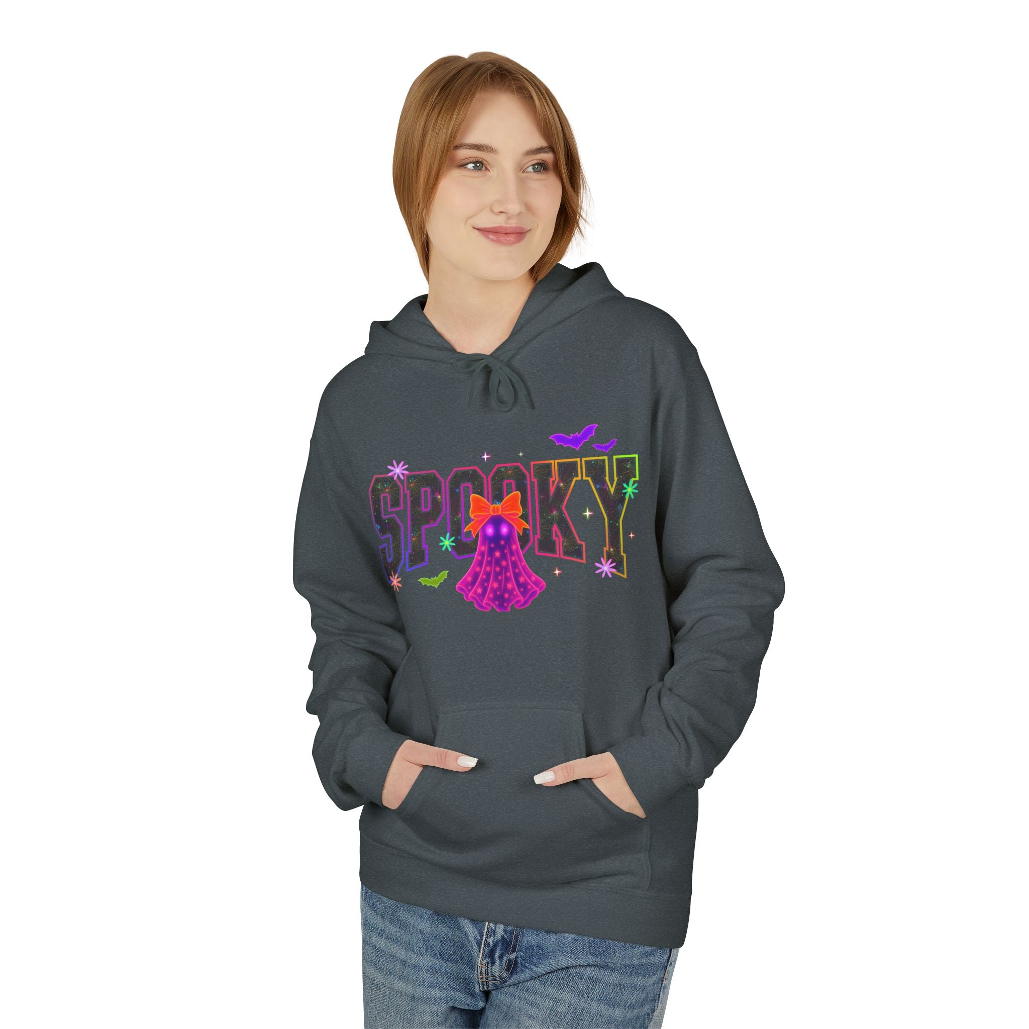 Spooky Ghost Halloween Hoodie — "Spooky" Graphic Pullover