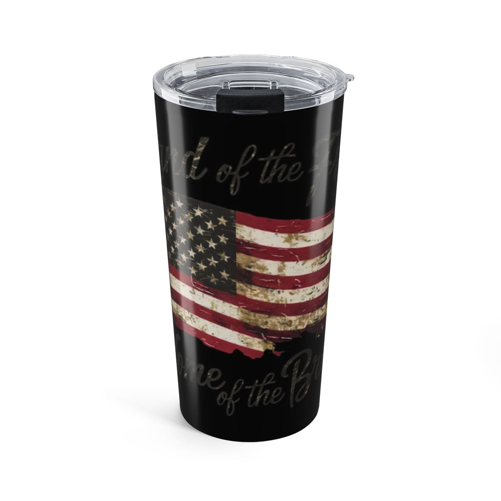20oz Patriotic American Flag Tumbler – Distressed USA Travel Mug