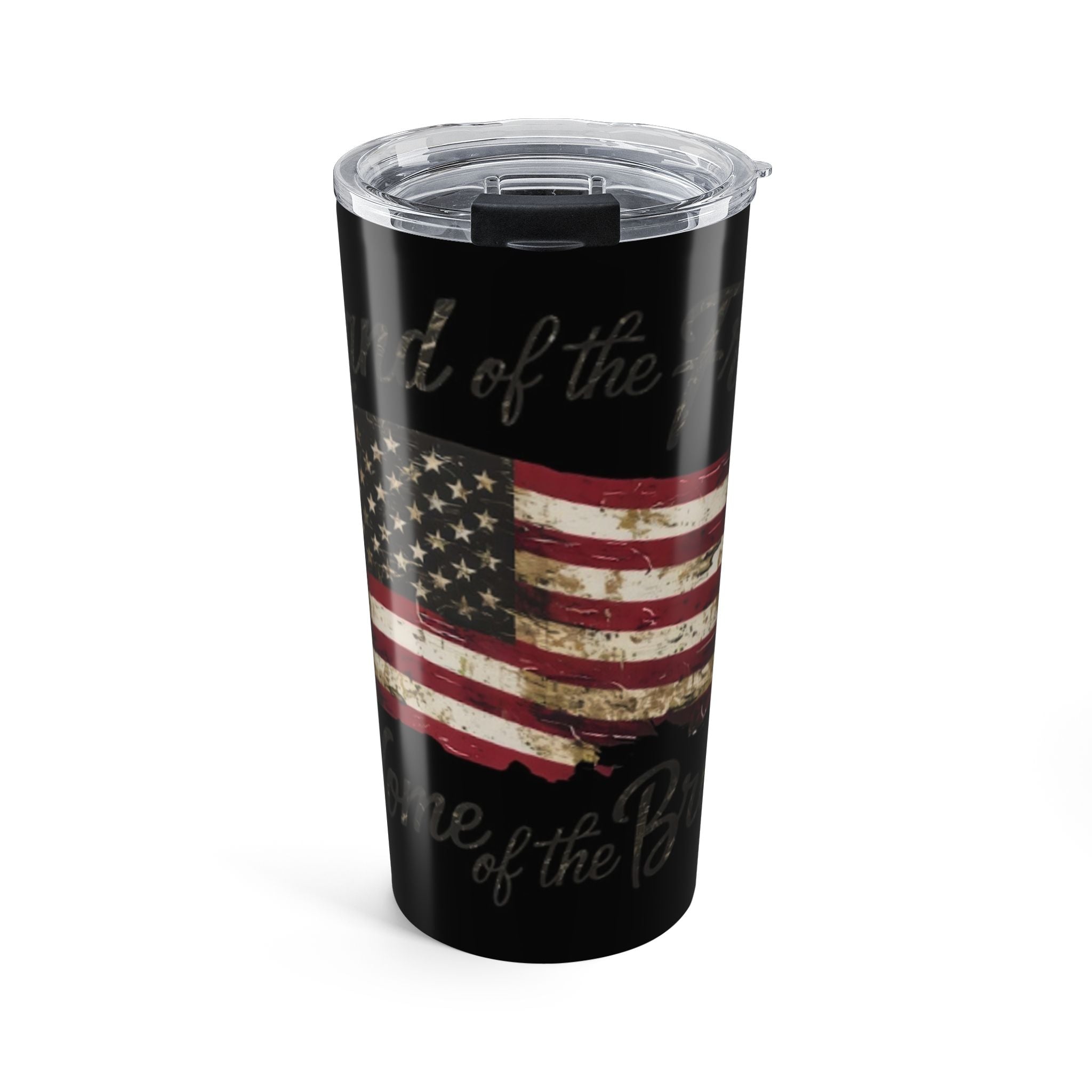 20oz Patriotic American Flag Tumbler – Distressed USA Travel Mug