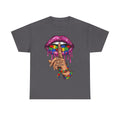 Autism Awareness Shh Lip Tee — Puzzle Heart Finger "You Know Unspoken" Graphic Shirt