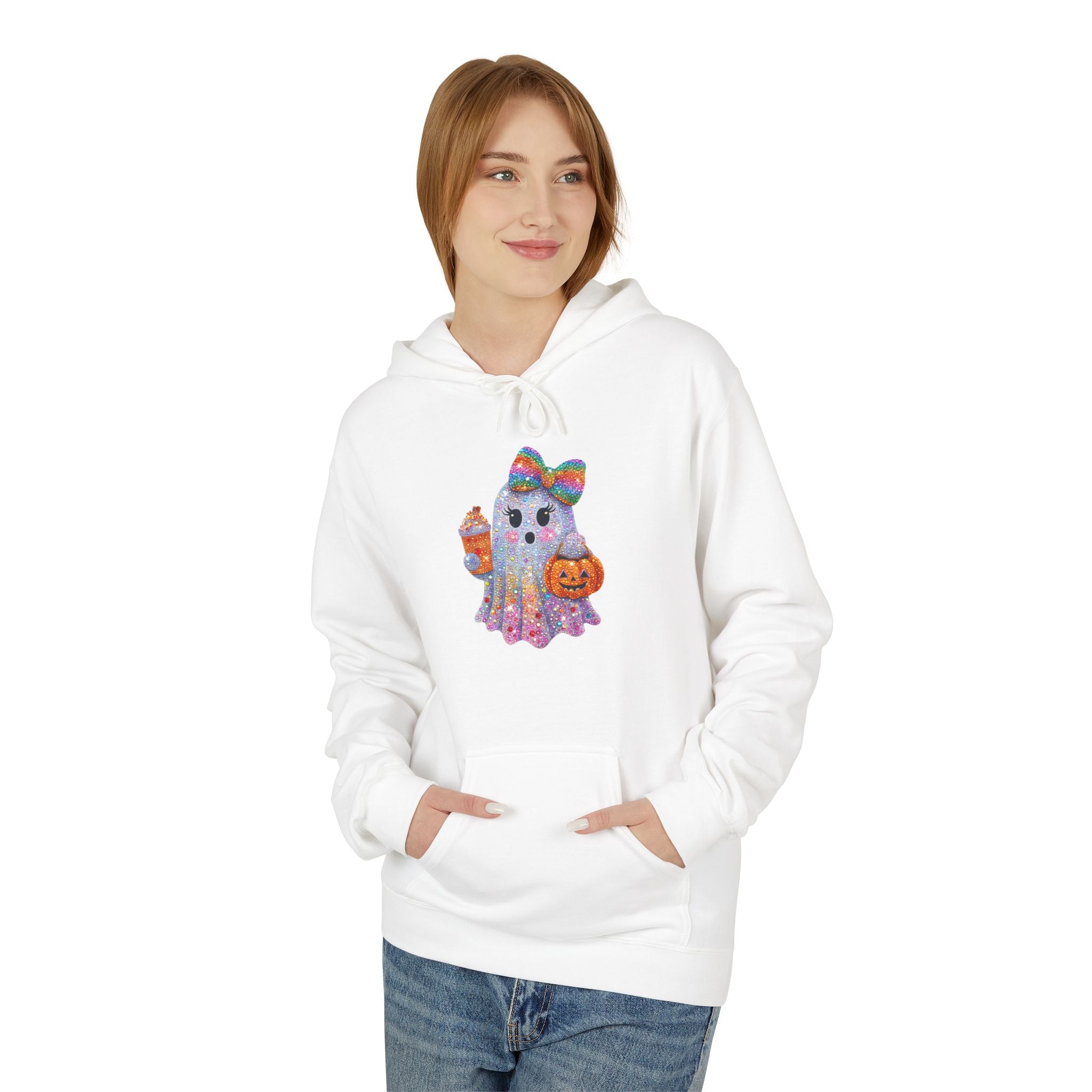Colorful Cat Silhouette Hoodie — Floral Watercolor Kitten Design