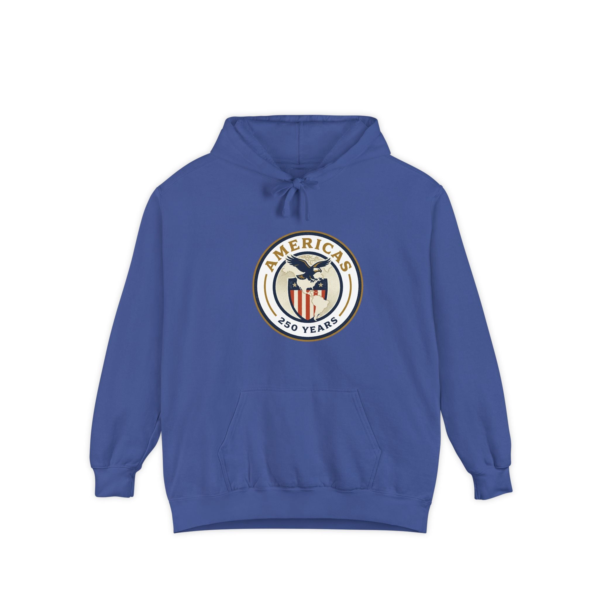 America 250 Emblem Hoodie - Patriotic Eagle Seal Pullover