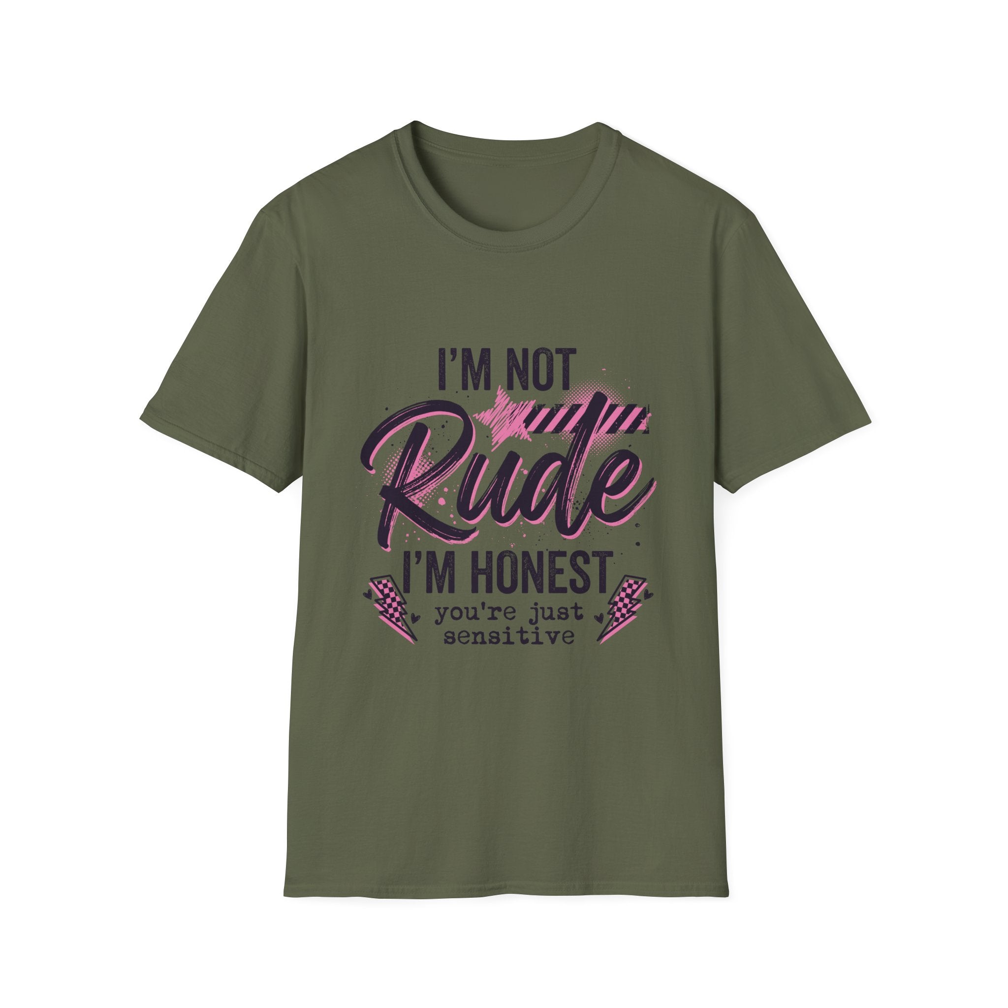 T-Shirt — "I'm Not Rude, I'm Honest" Funny Statement Tee
