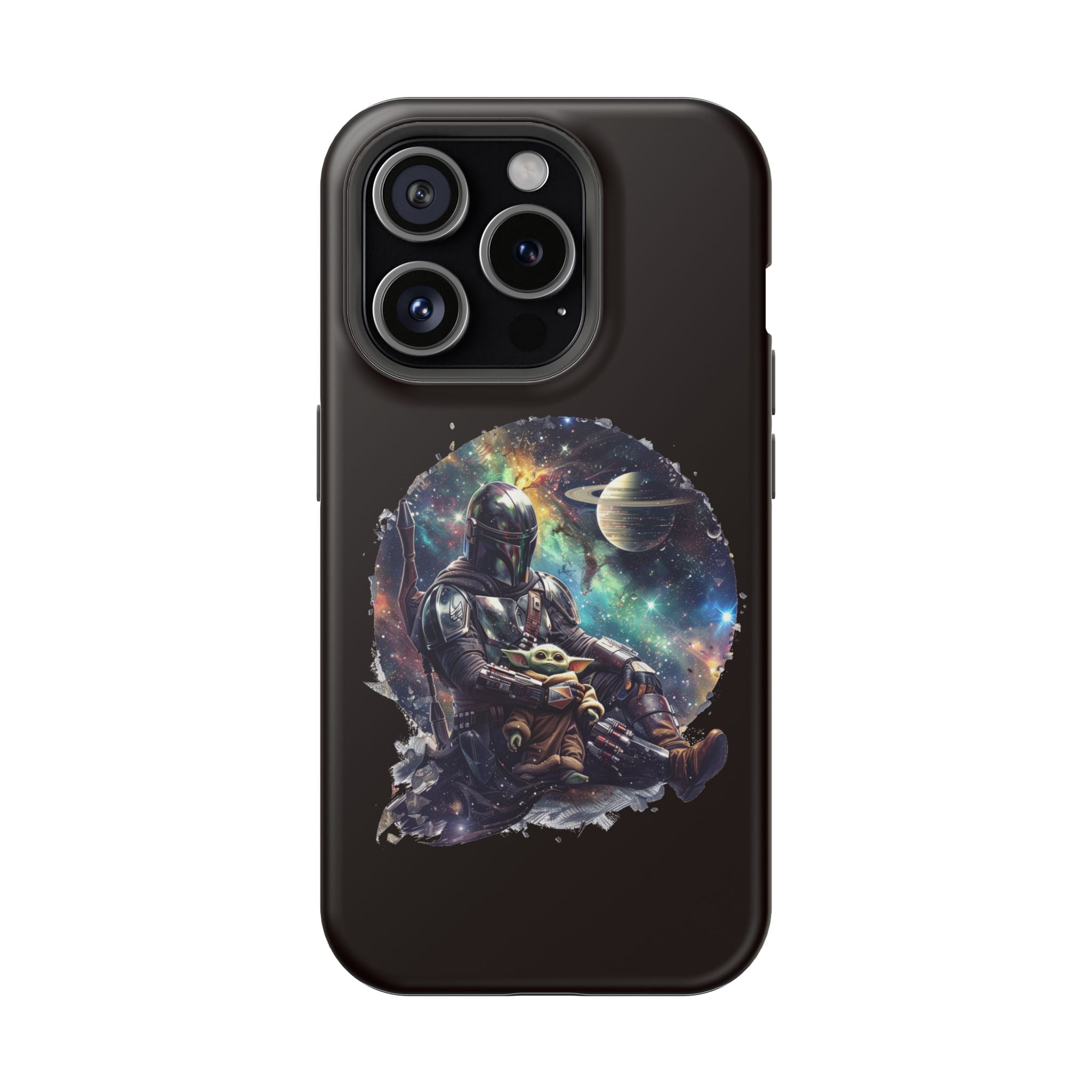 Space Mandalorian Phone Case — Magnetic Impact-Resistant Baby Yoda Design