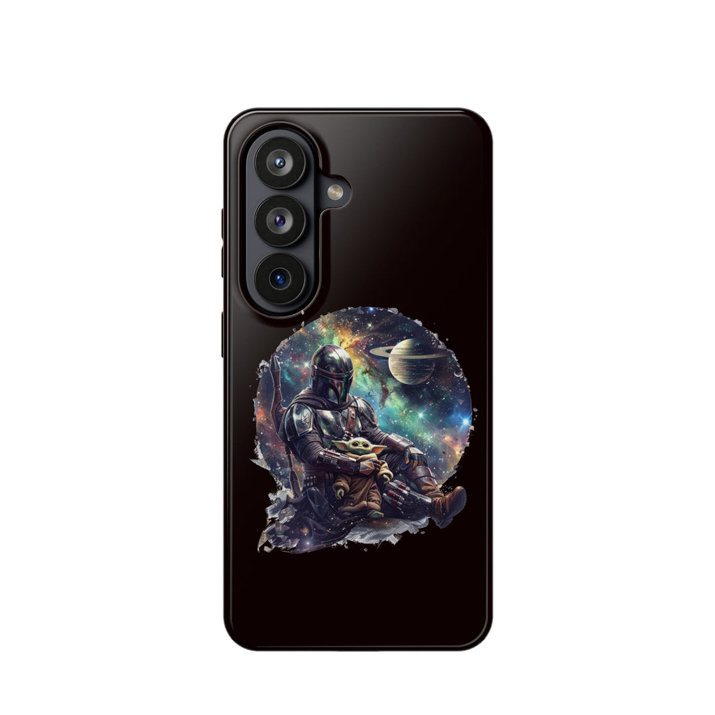 Space Mandalorian Phone Case — Magnetic Impact-Resistant Baby Yoda Design