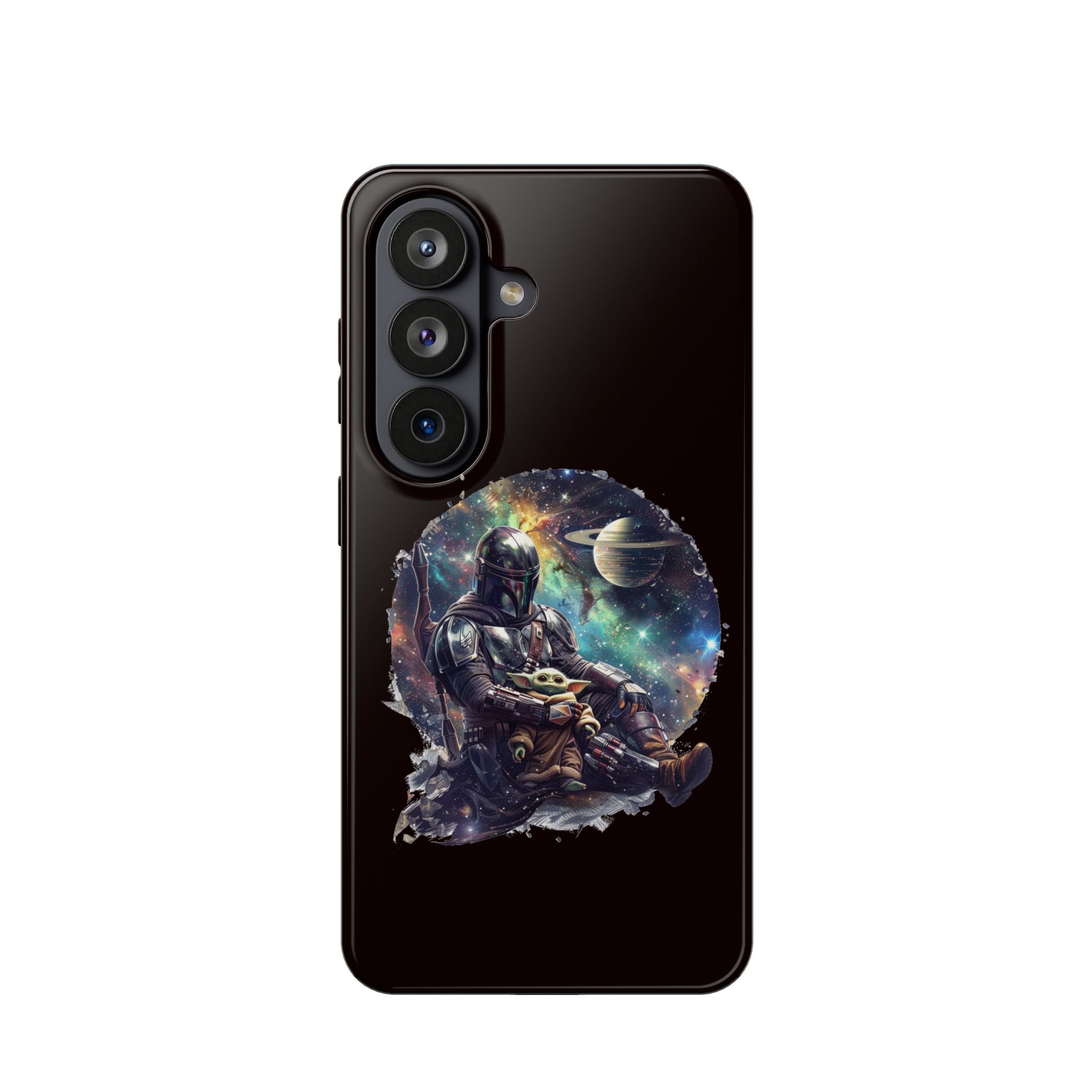 Space Mandalorian Phone Case — Magnetic Impact-Resistant Baby Yoda Design