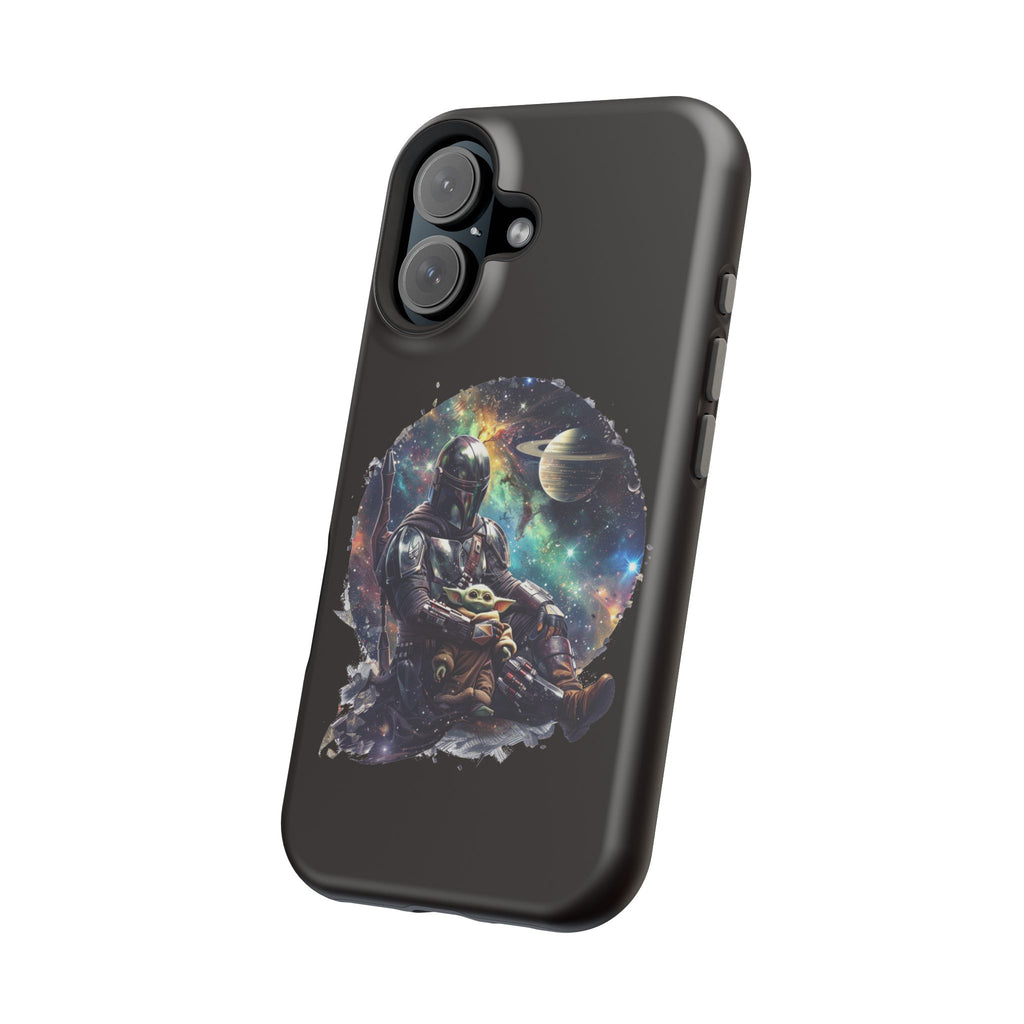 Space Mandalorian Phone Case — Magnetic Impact-Resistant Baby Yoda Design