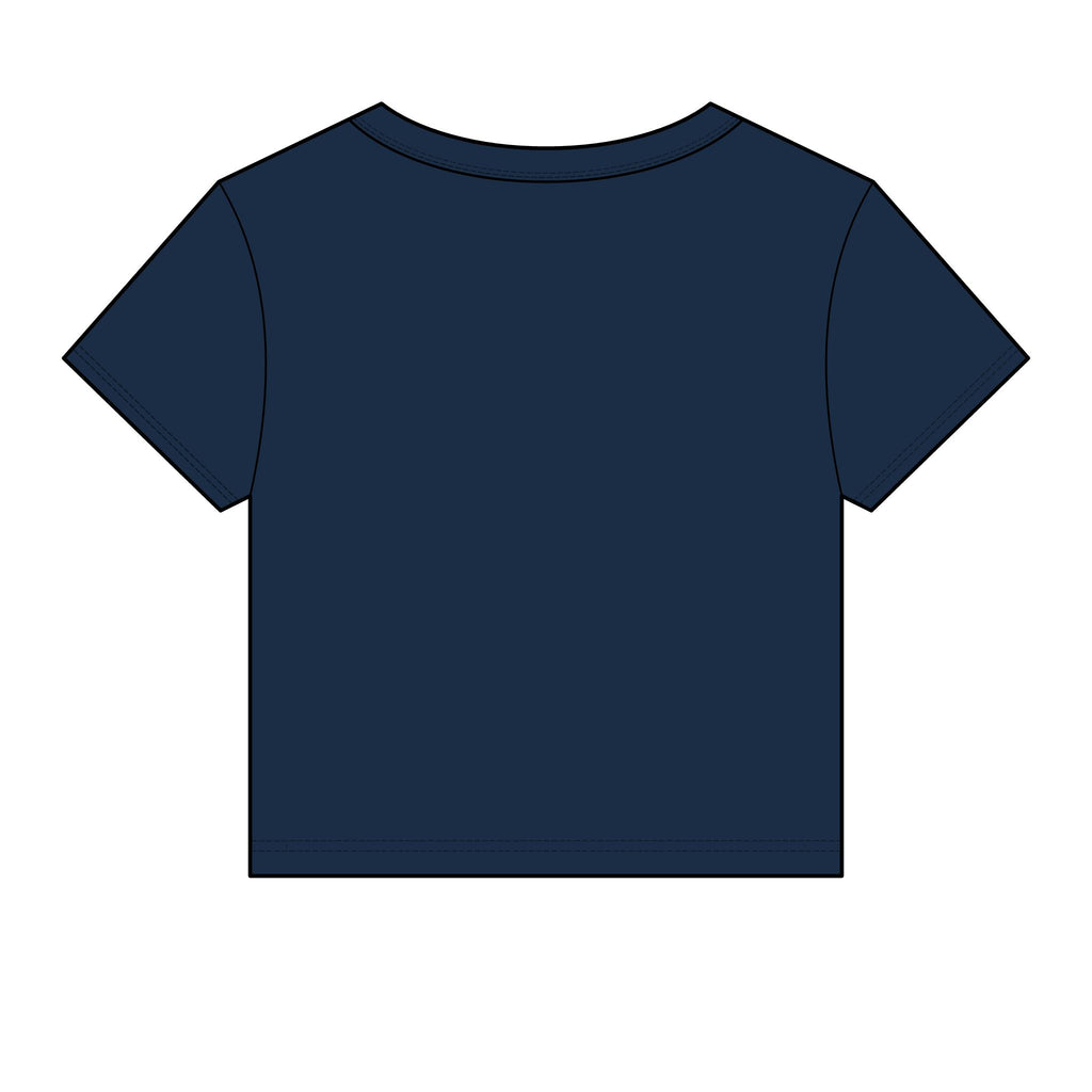Freedom Eagle Baby Tee — Women's Graphic Crop Tee with Patriotic Eagle Design