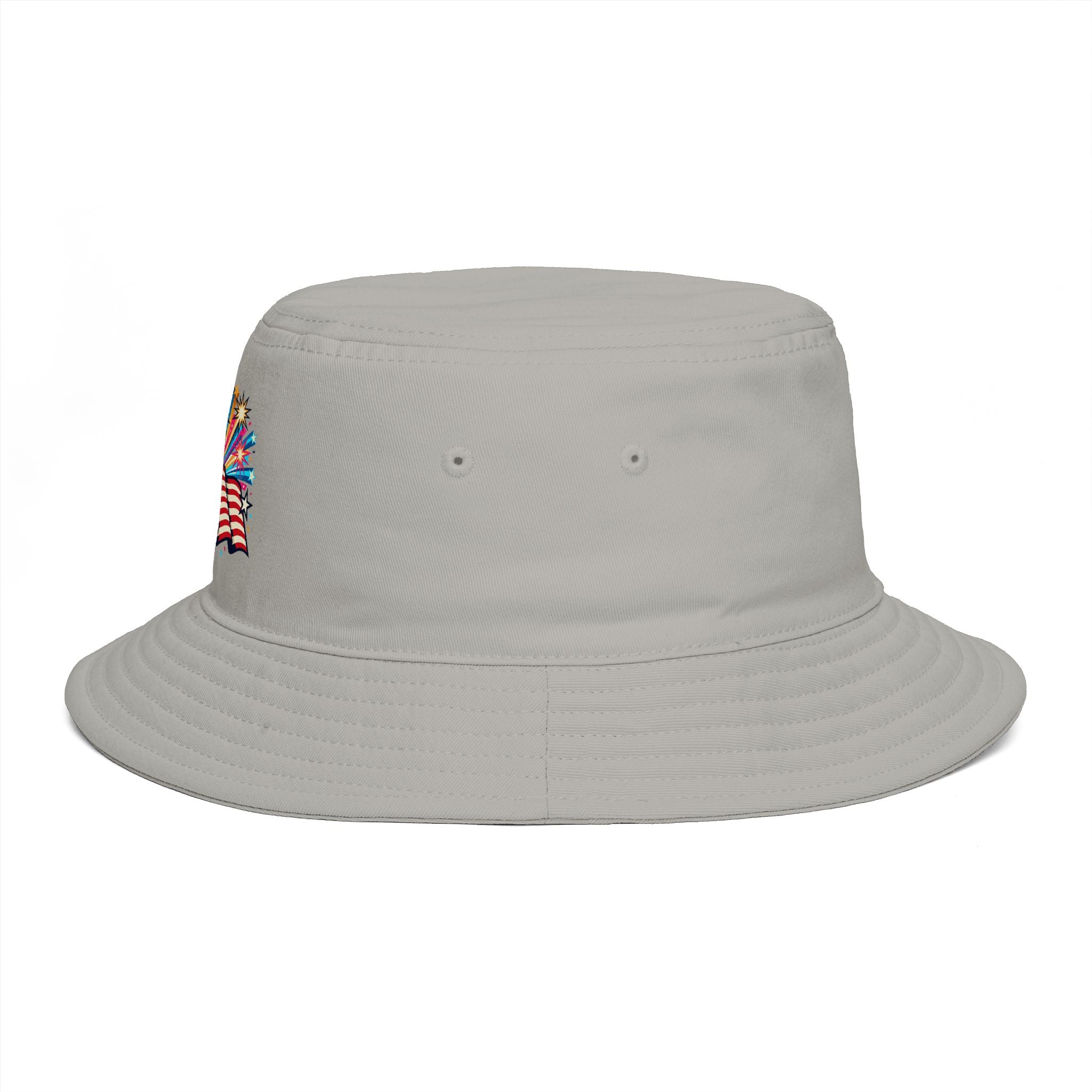 Patriotic Fireworks Bucket Hat – American Flag Celebration Hat