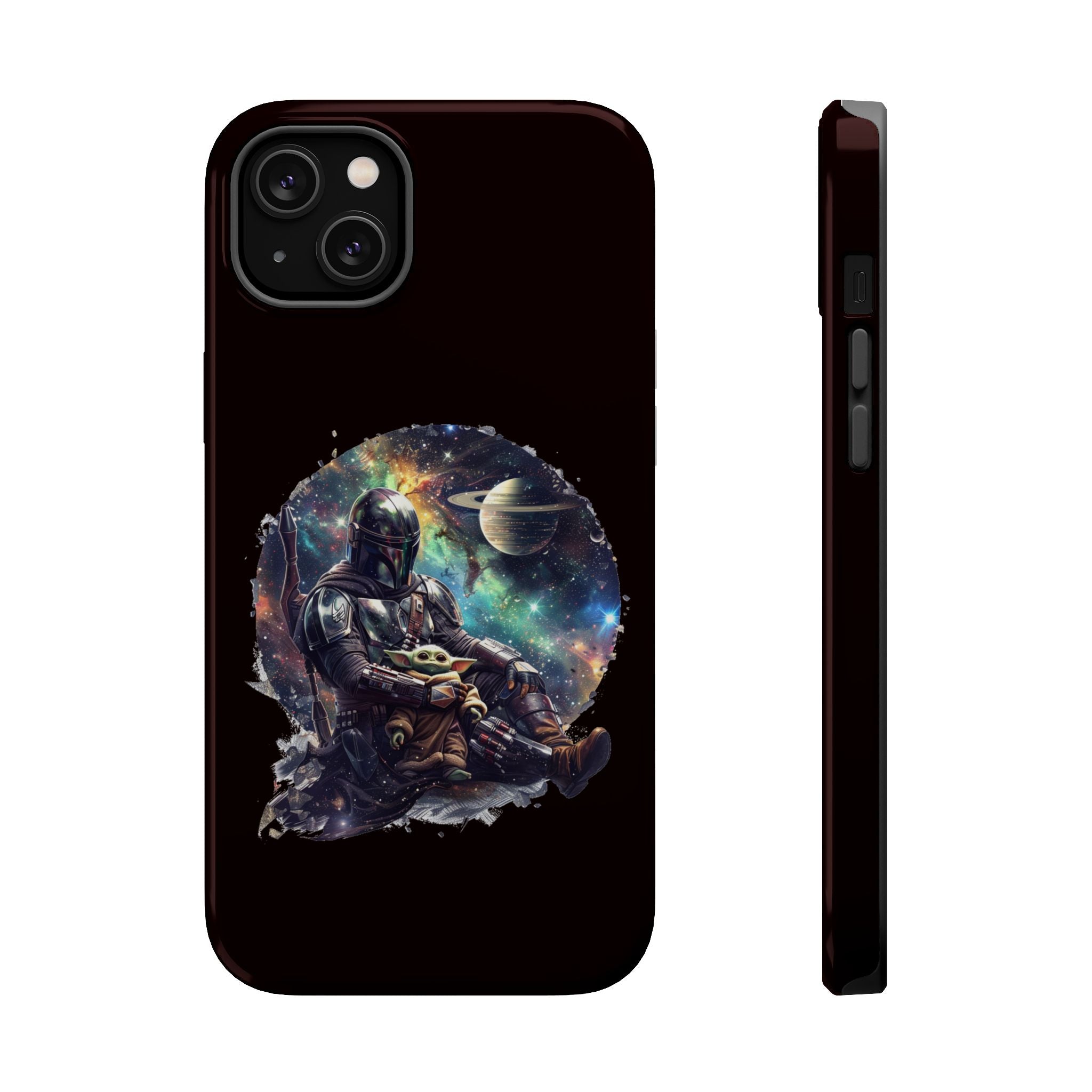 Space Mandalorian Phone Case — Magnetic Impact-Resistant Baby Yoda Design