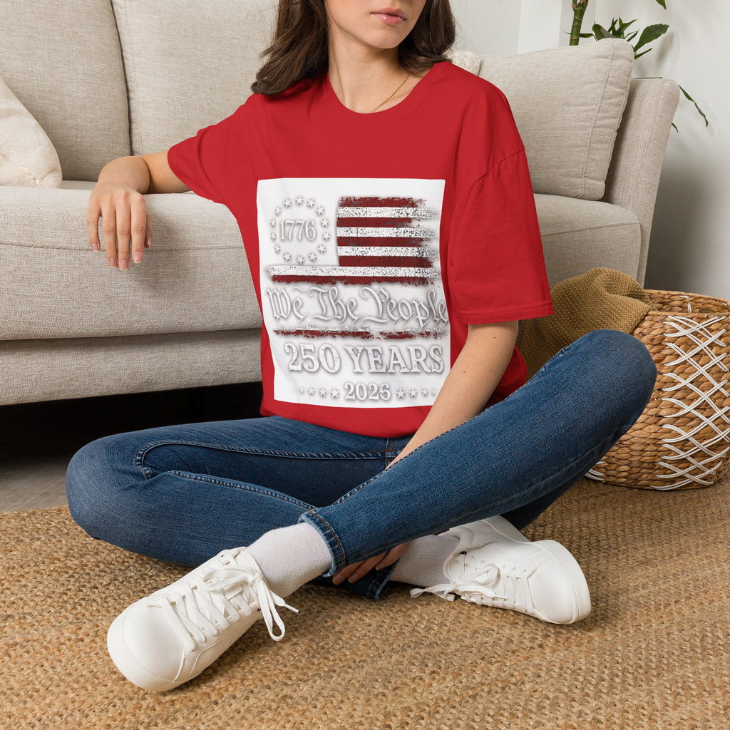 1776 American Flag T-Shirt — We the People 250 Years Patriotic Tee