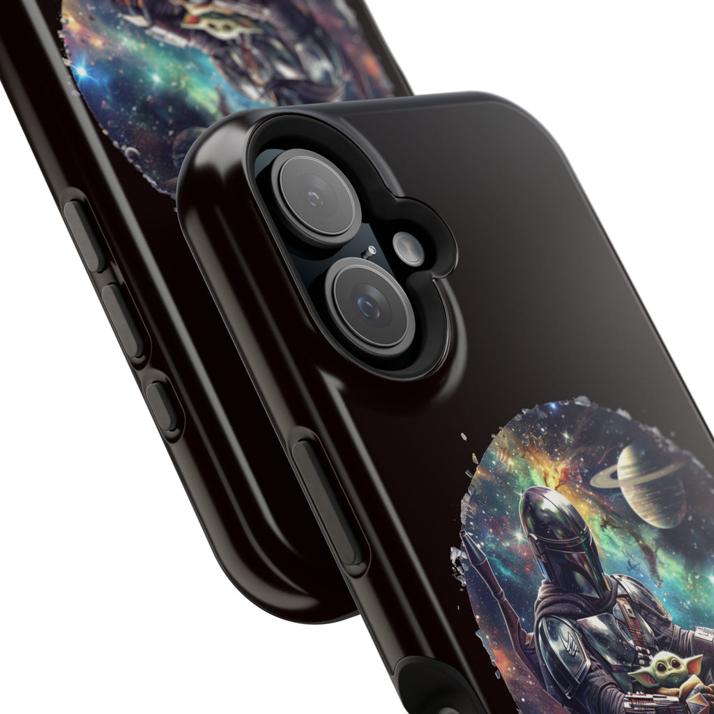 Space Mandalorian Phone Case — Magnetic Impact-Resistant Baby Yoda Design