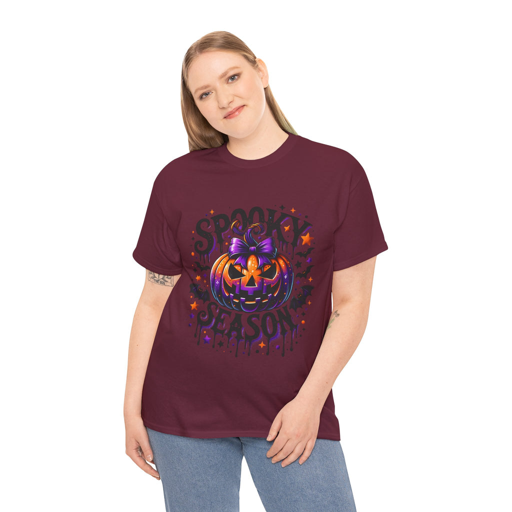 Halloween 'Spooky Season' Pumpkin Tee — Cute Jack-o'-Lantern Halloween T-Shirt