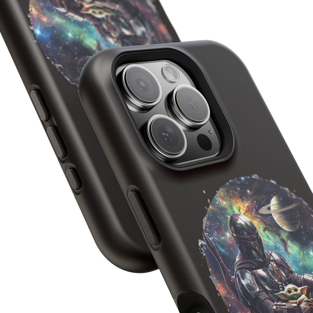 Space Mandalorian Phone Case — Magnetic Impact-Resistant Baby Yoda Design