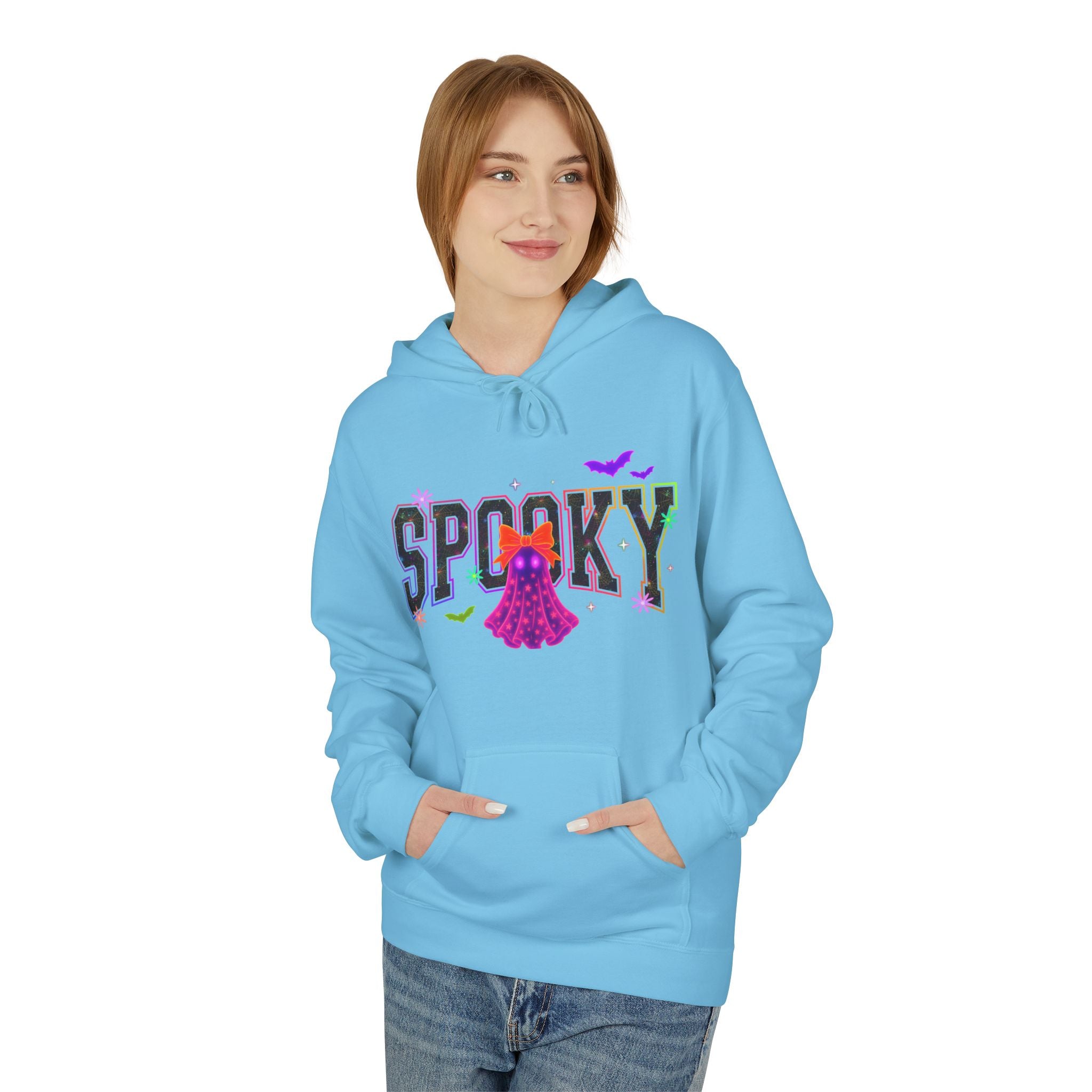 Spooky Ghost Halloween Hoodie — "Spooky" Graphic Pullover